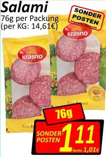 Wurstico Salami 75g Angebot
