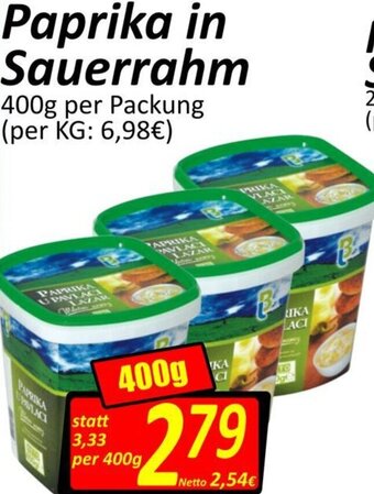 Wurstico Paprika in Sauerrahm 400g Angebot