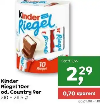 ADEG Kinder Riegel 10er od. Country 9er 210-211,5 g Angebot