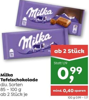 ADEG Milka Tafelschokolade 85-100 g Angebot