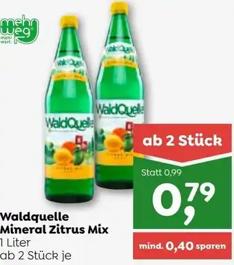 ADEG Waldquelle Mineralwasser Zitrus Mix 1 Liter Angebot