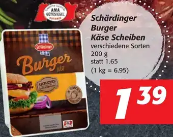 Strasser Markt Schärdinger Burger Käse Scheiben 200g Angebot