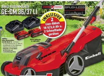 Bauhaus Akku-Rasenmäher GE-CM 36-37 Li Angebot