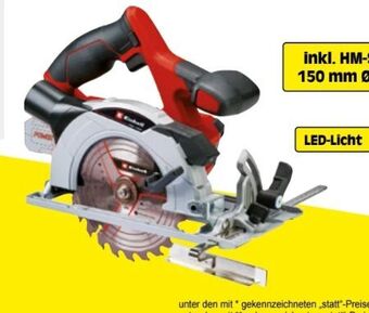 Zgonc Akku-Handkreissäge TE-CS 18/150 Li-Solo Angebot