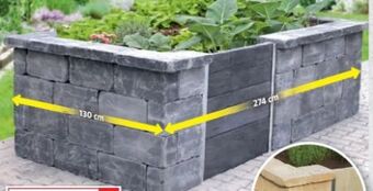 Bauhaus Hochbeet Quadro Antik Angebot