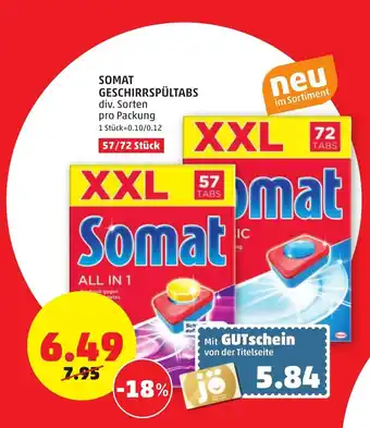 PENNY Somat Geschirrspültabs Angebot