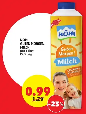 PENNY Nöm Guten Morgen Milch 1L Angebot