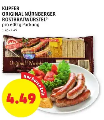 PENNY Kupfer Original Nürnberger Rostbratwürstel 600 g Angebot