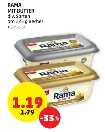 Rama Mit Butter 225g