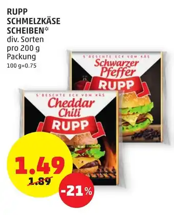 PENNY Rupp Schmelzkäse Scheiben 200g Angebot