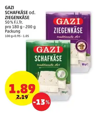 PENNY Gazi schaftkäse 180g-200g Angebot