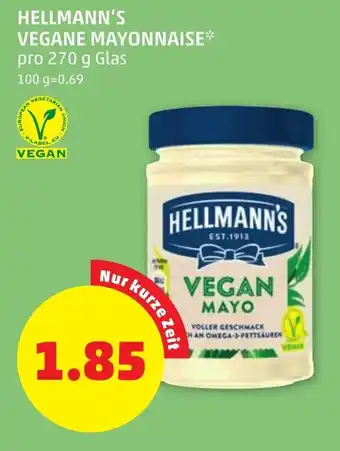 PENNY Hellmann's Vegane Mayonnaise 270 g Angebot