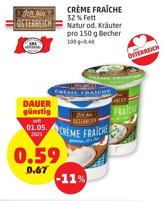 PENNY Crème Fraiche 150g Angebot