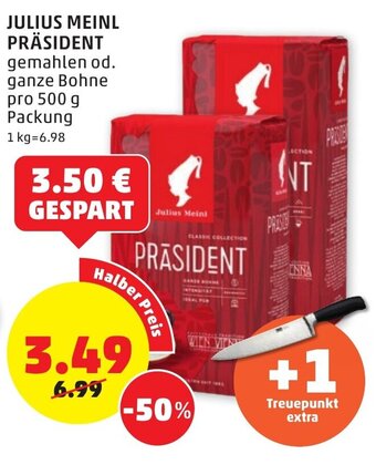 PENNY Julius Meinl Präsident 500 g Angebot