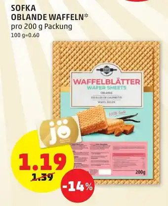 PENNY Sofka Oblande Waffeln 200g Angebot