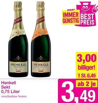 Sutterlüty Henkell Sekt 0,75 Liter Angebot
