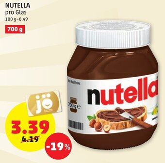 PENNY Nutella 700g Angebot