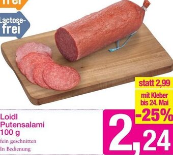 Sutterlüty Loidl Putensalami 100 g Angebot