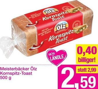 Sutterlüty Meisterbäcker Ölz Kornspitz-Toast 500 g Angebot