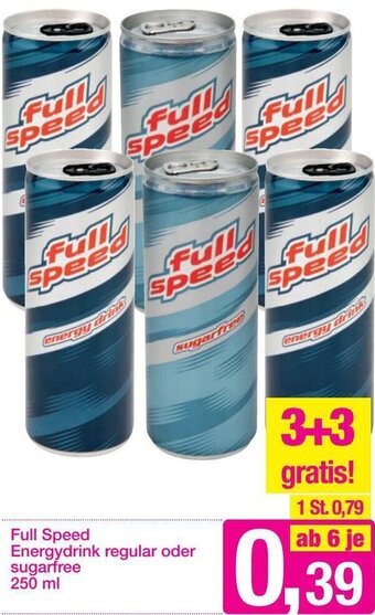 Sutterlüty Full Speed Energydrink Regular oder Sugarfree 250 ml Angebot