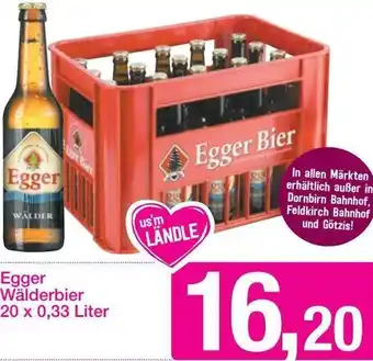 Sutterlüty Egger Wälderbier 20 x 0,33 Liter Angebot