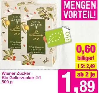 Sutterlüty Wiener Zucker Bio Gelierzucker 2:1 500 g Angebot