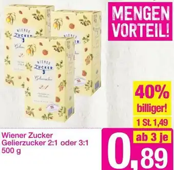 Sutterlüty Wiener Zucker Gelierzucker 2:1 oder 500 g Angebot