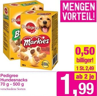 Sutterlüty Pedigree Hundesnacks 70 g- 500 g Angebot