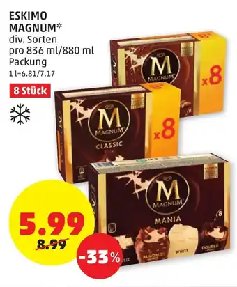 PENNY Eskimo Magnum 836ml/880ml Angebot