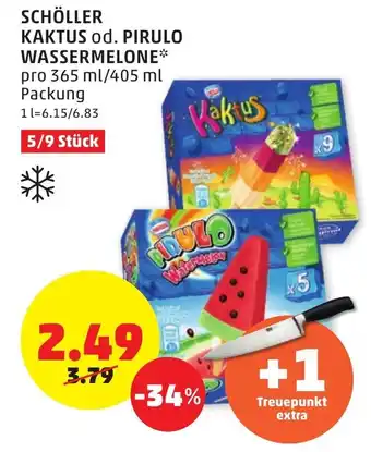 PENNY Schöller Kaktus od. Pirulo Wassermelone 365ml/405ml Angebot