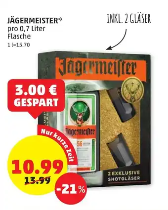 PENNY Jägermeister 0,7L Angebot