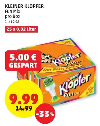PENNY Kleiner Klopfer 25x0,02L Angebot