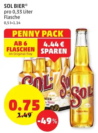 PENNY Sol Bier 0,33L Angebot