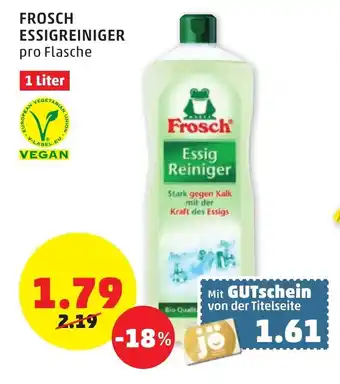 PENNY Frosch Essigreiniger 1L Angebot