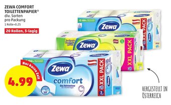 PENNY Zewa Comfort Toilettenpapier Angebot