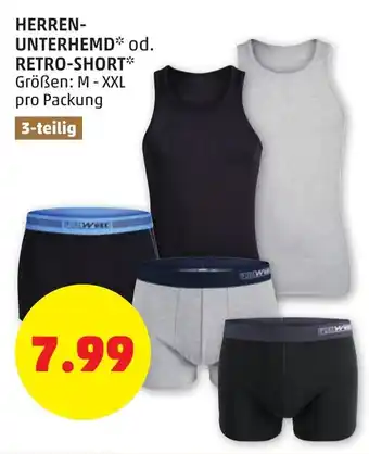PENNY Herren Unterhemd od. Retro Short M-XXL Angebot