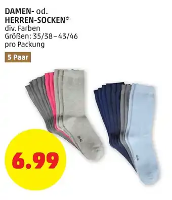PENNY Damen od. Herren Socken Angebot