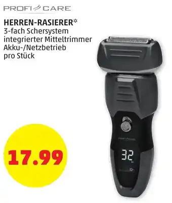 PENNY Profi Care Herren Rasierer Angebot