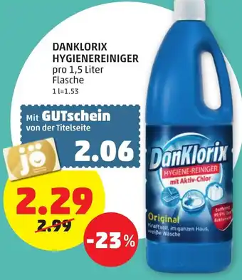 PENNY Danklorix Hygienereiniger 1,5L Angebot