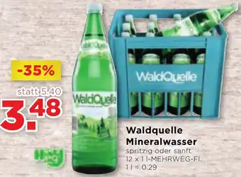 Unimarkt Waldquelle Minerawasser 12 x 1 L Angebot