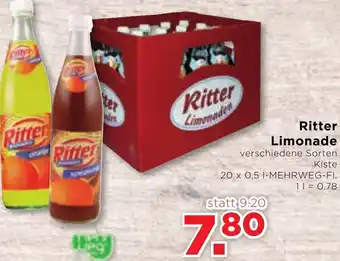 Unimarkt Ritter Limonade 20 x 0,5 L Angebot