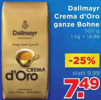Unimarkt Dallmayr Crema d' Oro Ganze Bohne 500 g Angebot