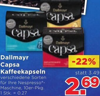 Unimarkt Dallmayr Capsa Kaffeekapseln Angebot