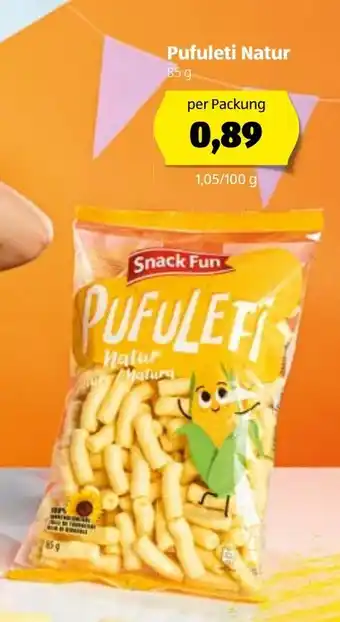 Hofer Pufuleti Natur 85g Angebot