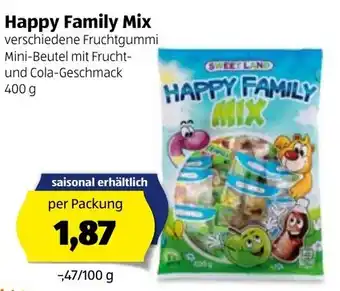 Hofer Happy Family Mix 400g Angebot