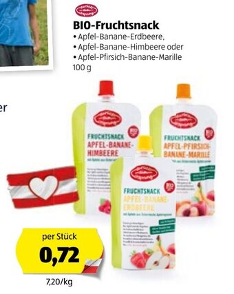 Hofer Bio Fruchtsnack 100g Angebot