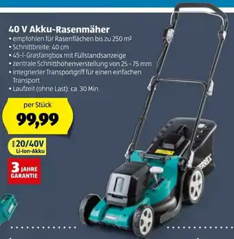 Hofer 40V Akku Rasenmäher Angebot