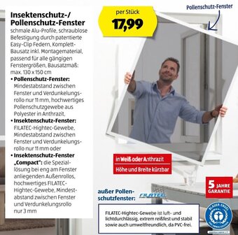 Insektenschutz/ Pollenschutz Fenster