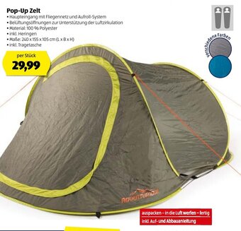 Hofer Pop Up Zelt Angebot