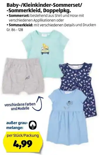 Hofer Baby/Kleinkinder Sommerset/Sommerkleid, Doppelpkg Angebot